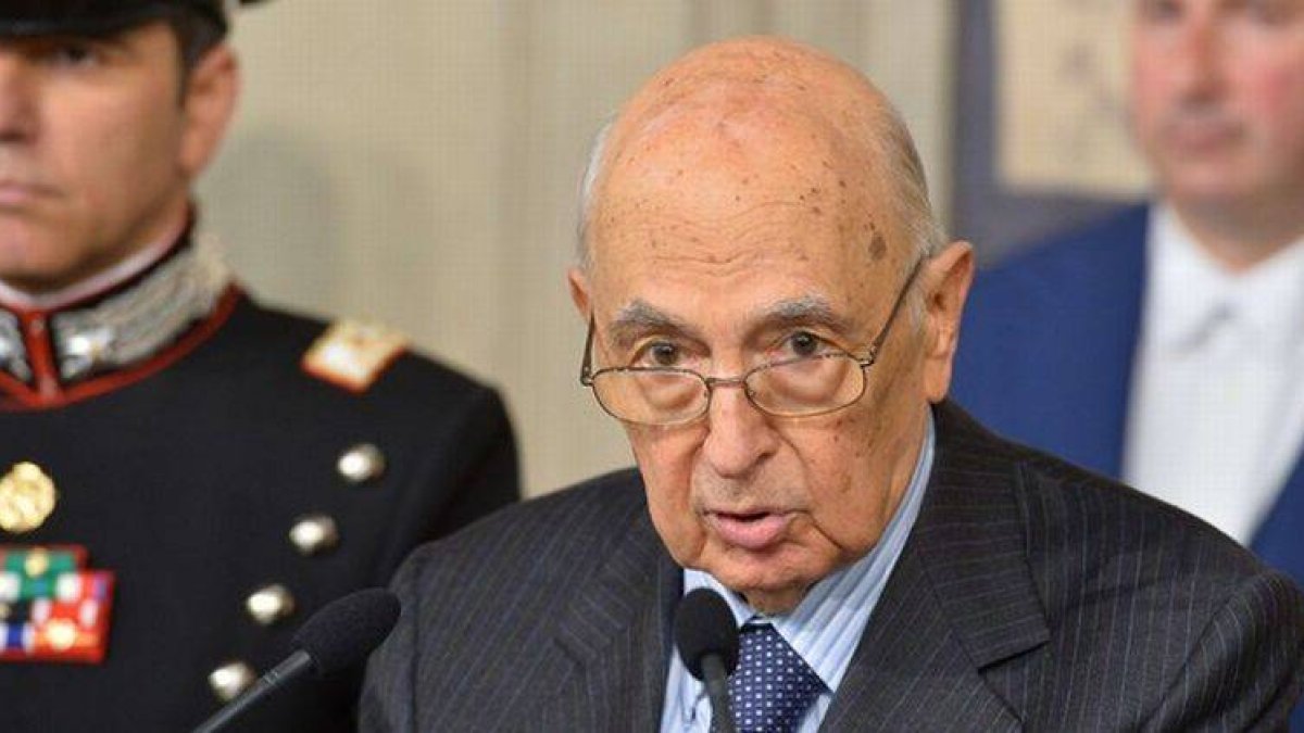 Giorgio Napolitano, en rueda de prensa en el palacio del Quirinal, este sábado.