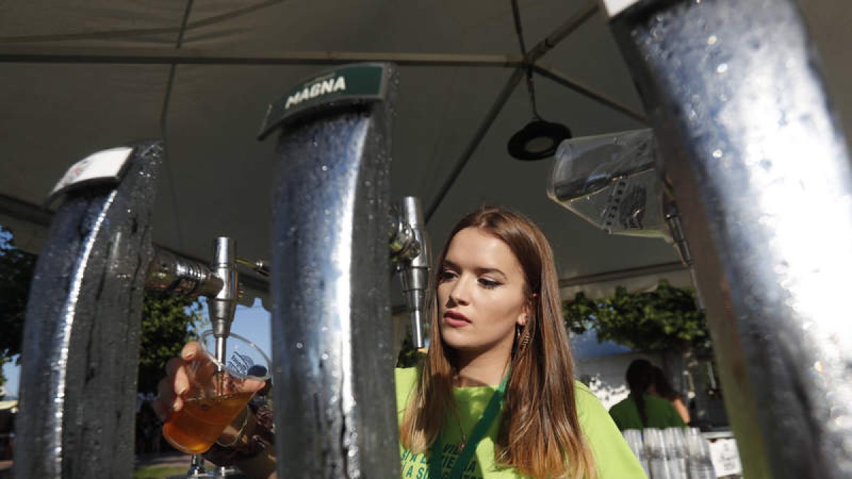 La Feria del Lúpulo y la Cerveza de Carrizo de la Ribera atrae cada año a miles de visitantes. JESÚS