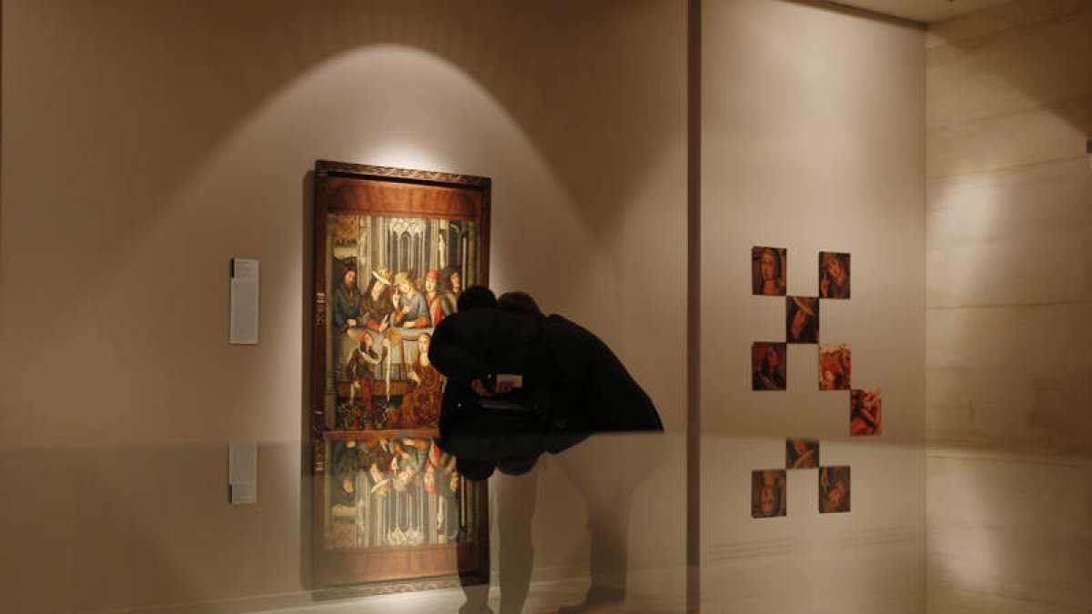 Imagen de la exposición que el Museo de León dedicó al Maestro de Palanquinos y el Maestro de Astorga. JESÚS F. SALVADORES