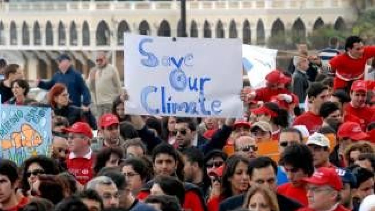Una de las últimas manifestaciones en el Líbano para protestar contra el cambio climático