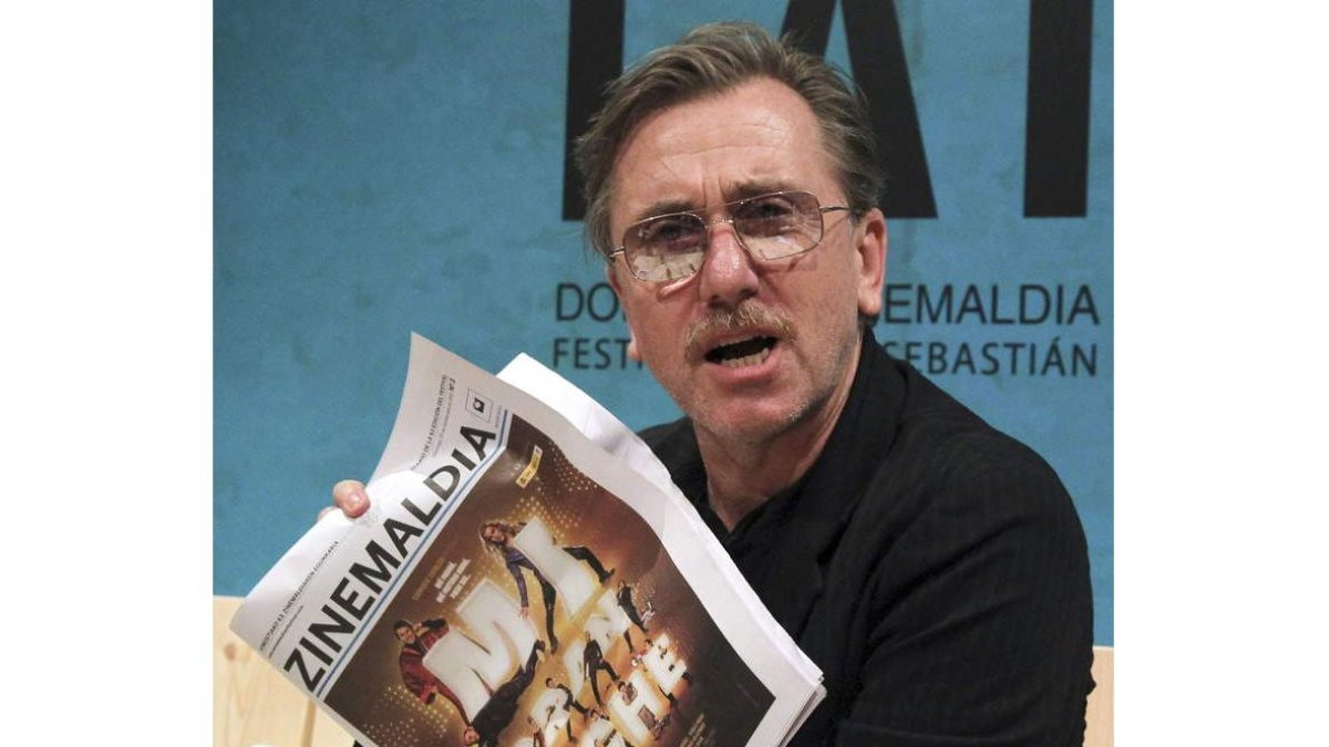 Tim Roth, ayer en el Festival de San Sebastián.