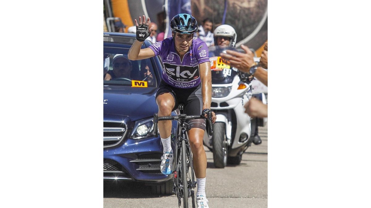 El alavés Mikel Landa durante la última edición de la Vuelta a Burgos que terminó ganando.
