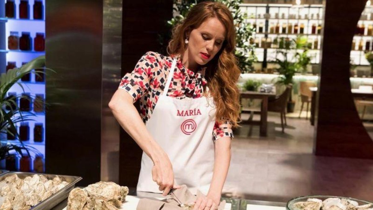 María Castro, en la cocina de Masterchef celebrity 3.