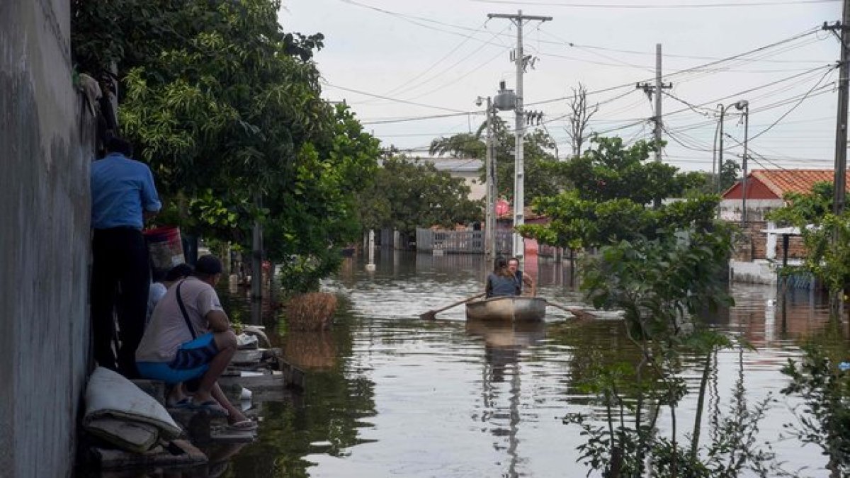 Las fuertes lluvias provocan inundaciones en Paraguay.