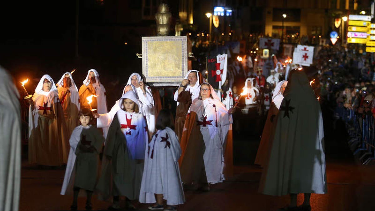 La celebración de la Noche Templaria se ha convertido en un referente turístico de la ciudad