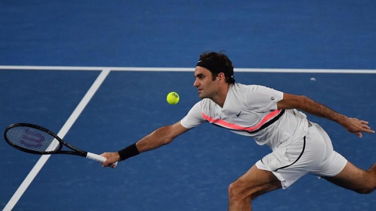 Federer, en su partido ante Struff