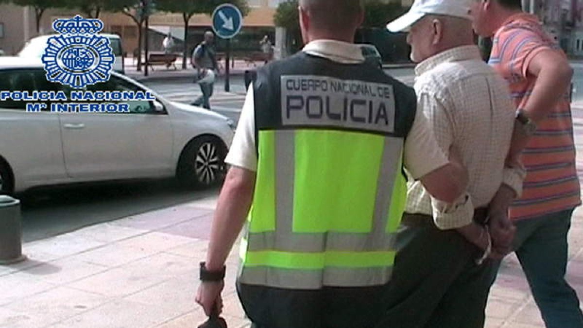 El pederasta español indultado por error en Marruecos, tras ser detenido en Murcia.