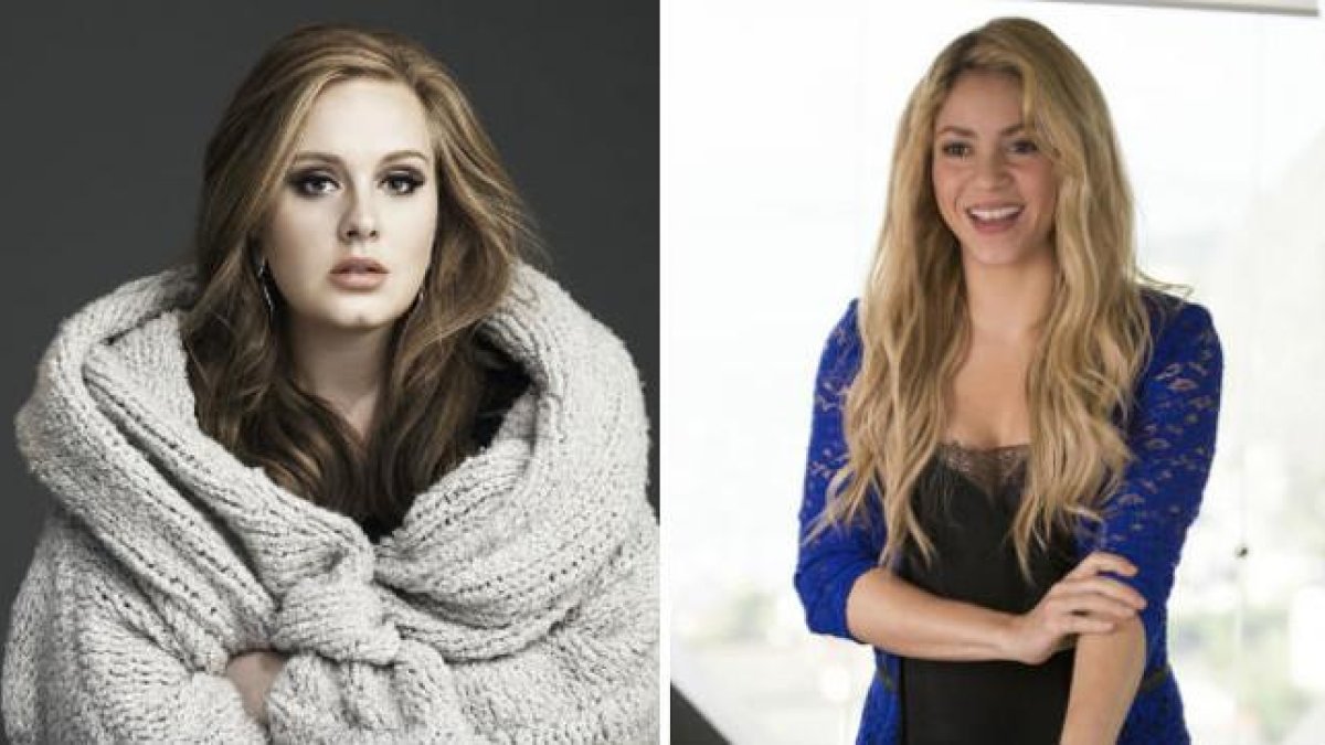 Adele y Shakira.