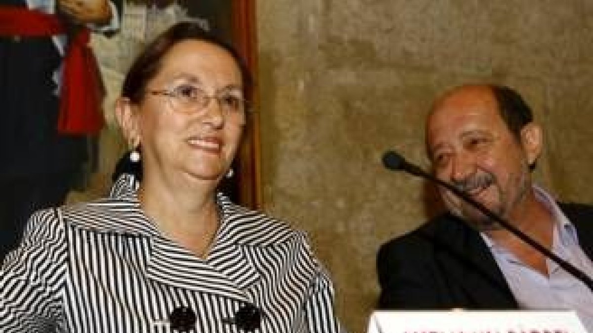 La filósofa asturiana Amelia Valcárcel durante su conferencia