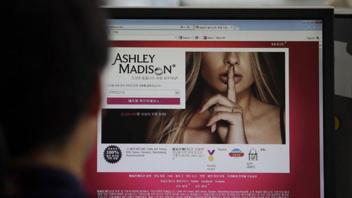 La web de Ashley Madison.