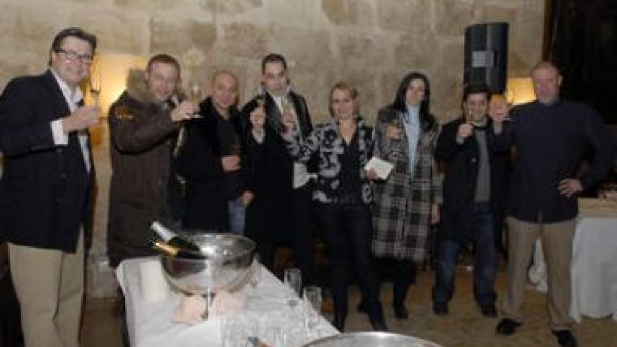Un momento de la cata de Granada Wine Company celebrada en el Hostal de San Marcos
