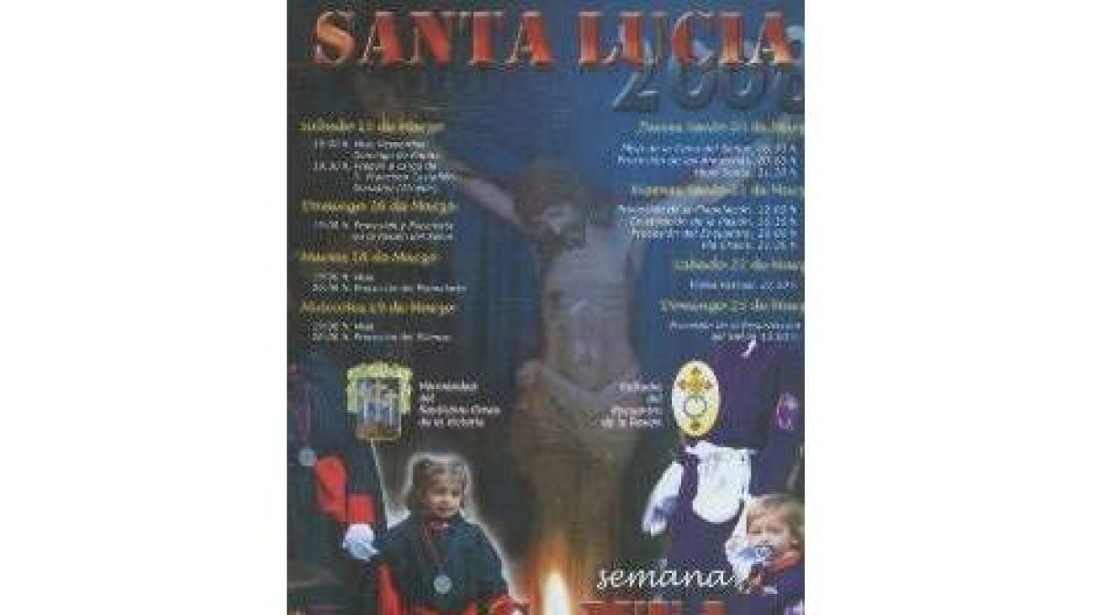 Cartel anunciador de la Semana Santa de Santa Lucía