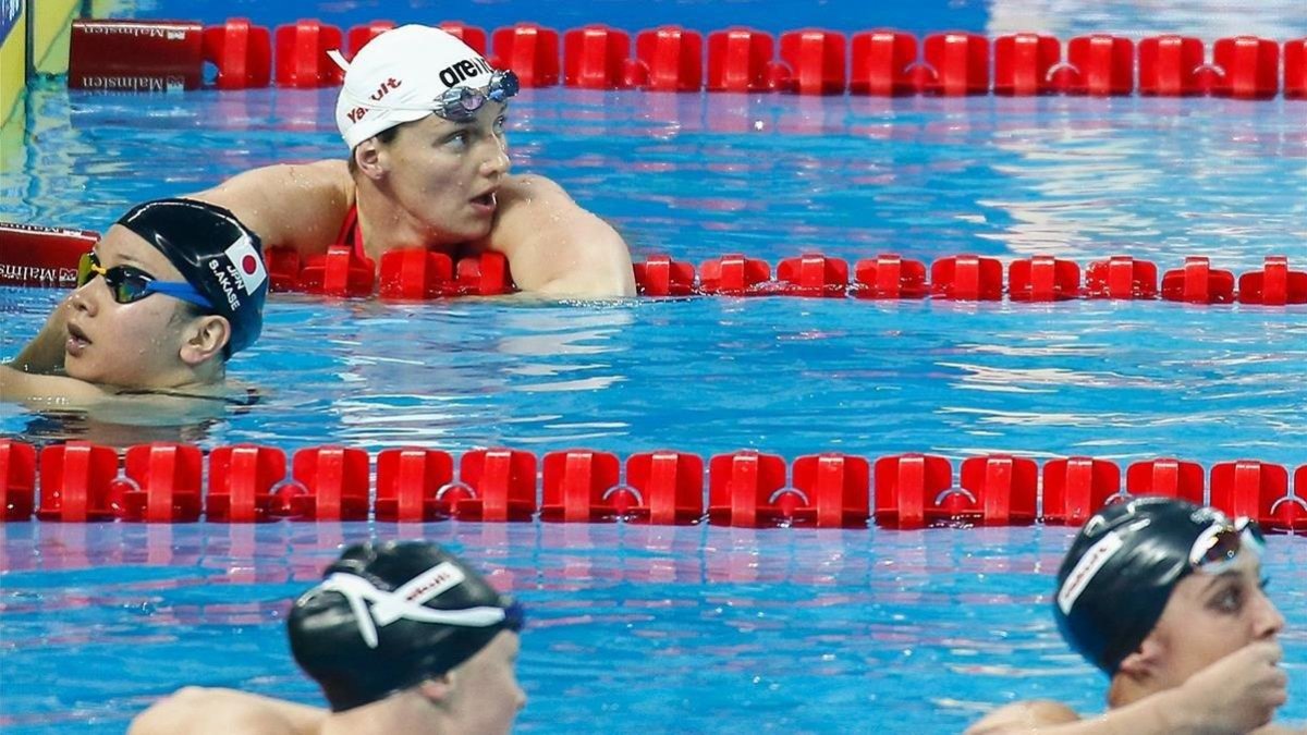 La húngara Katinka Hosszu, en una de las finales del Mundial de Hangzhou