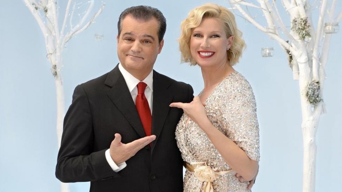 Ramón García y Anne Igartiburu, presentadores de la próxima retransmisión de las Campanadas de Fin de Año en TVE.