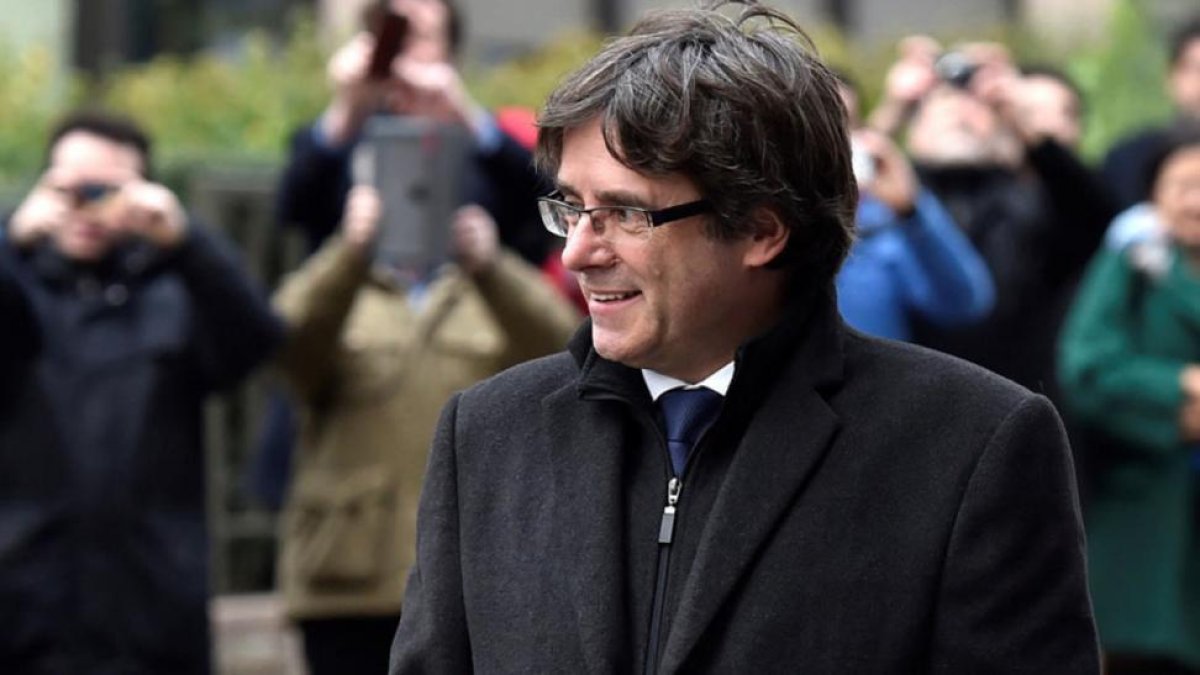 Carles Puigdemont, en Bruselas.