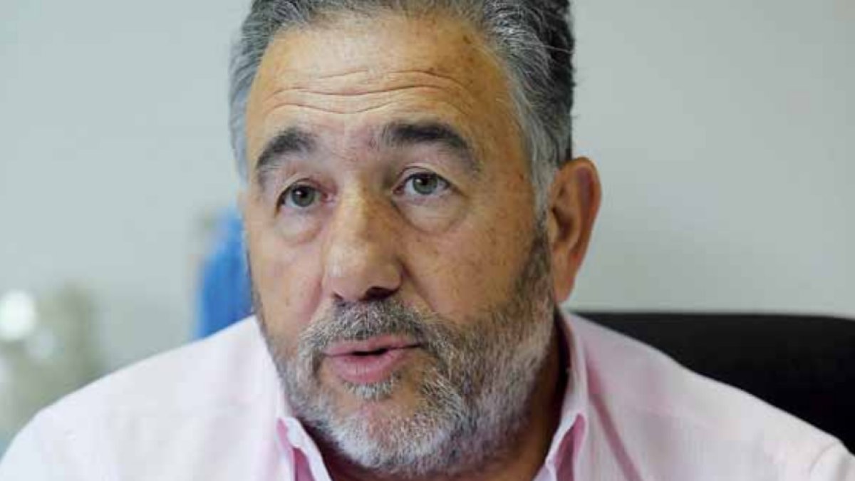 José Fernández ‘Silvano’, presidente de la Sociedad Deportiva Ponferradina. L. DE LA MATA