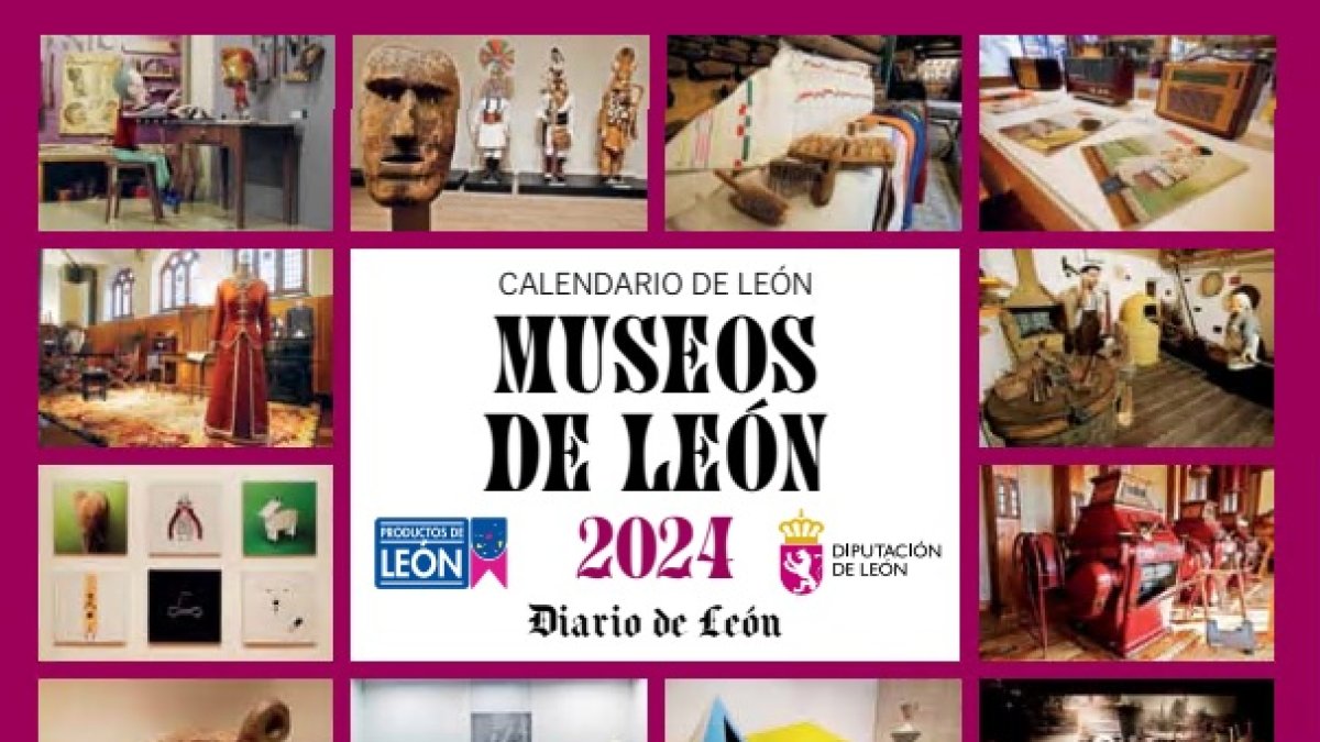 Portada del calendario ‘Museos de León’ que Diario de León distribuye mañana, viernes, gratis con el periódico. RAMIRO