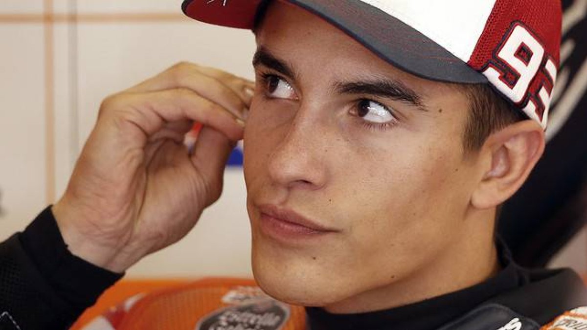 Marc Márquez, en el box de Repsol-Honda en Montmeló, el pasado 13 de junio.