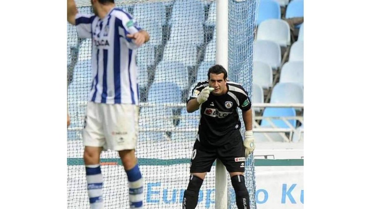 Toño Ramírez, en un partido con la Real Sociedad.