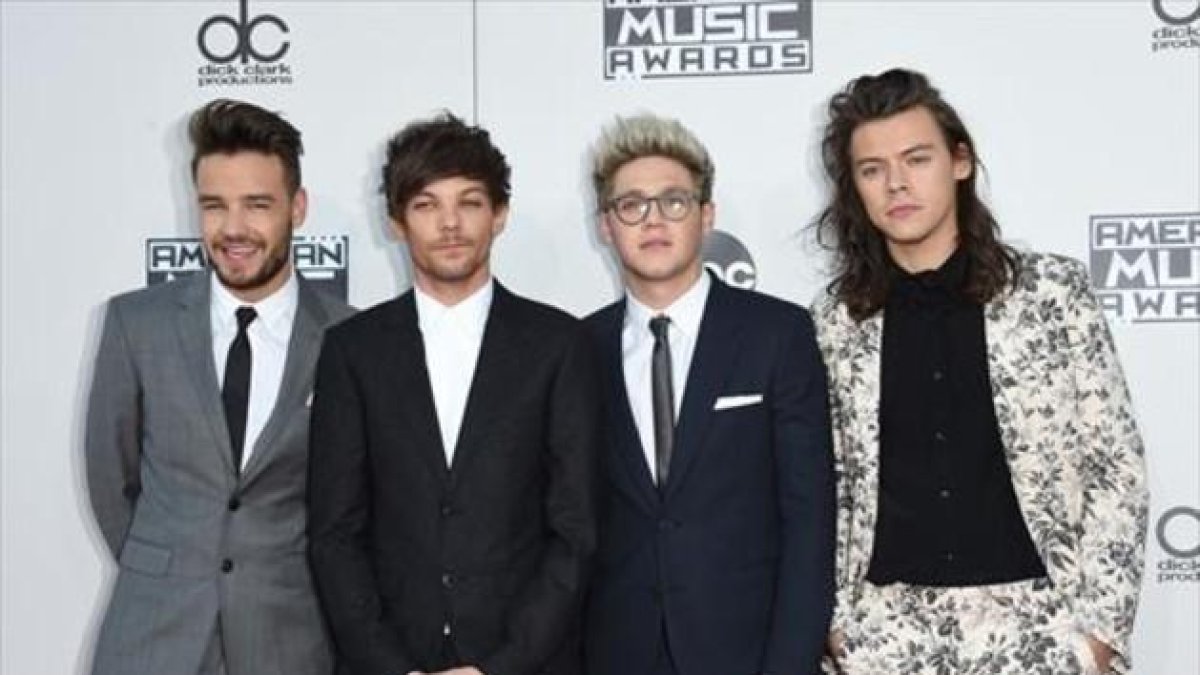 Los miembros de la banda británica One Direction: Liam Payne, Louis Tomlison, Nuall Horan y Harry Stiles (de izquierda a derecha).