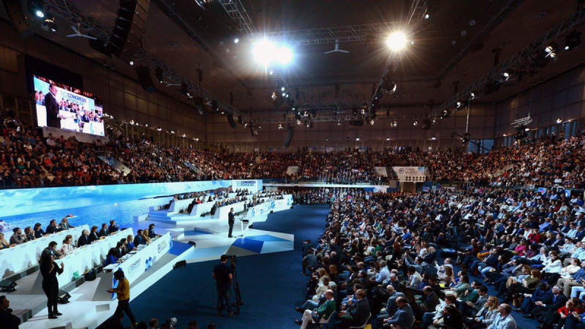 Vista general durante la intervención de Mariano Rajoy en el congreso del PP. JUANJO MARTÍN