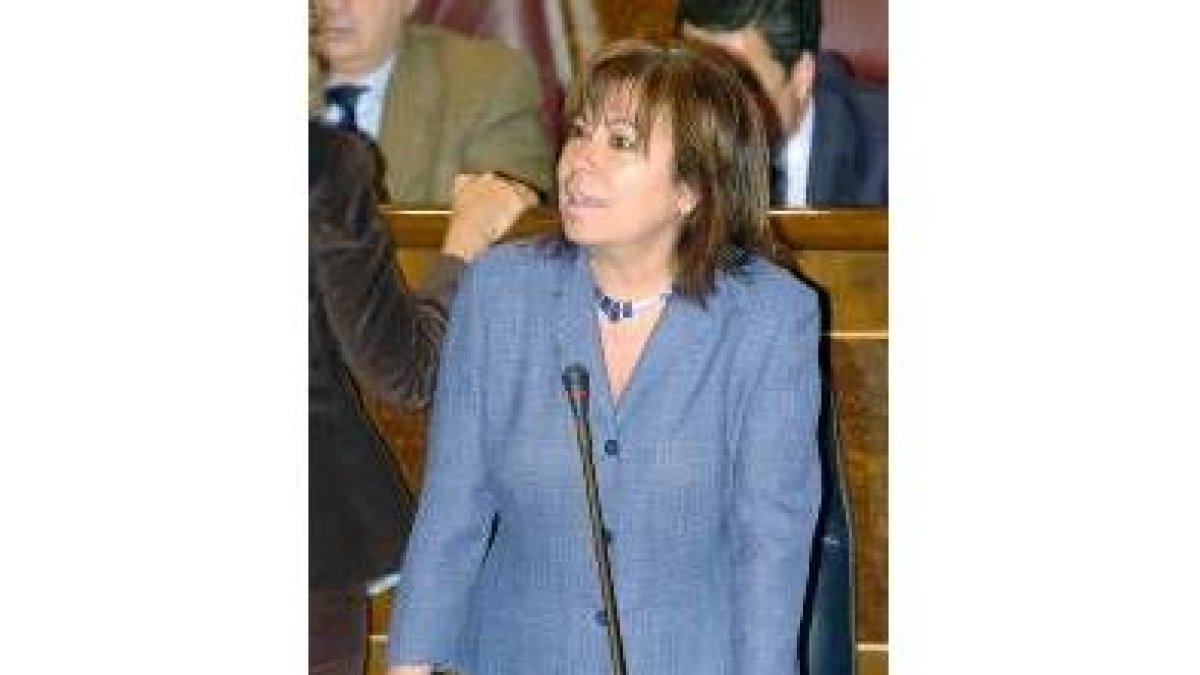 La ministra Cristina Narbona, en su intervención ayer en el Congreso