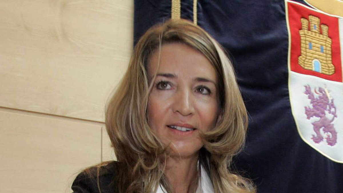 La consejera de Cultura y Turismo, Alicia García, en su comparecencia en las Cortes.