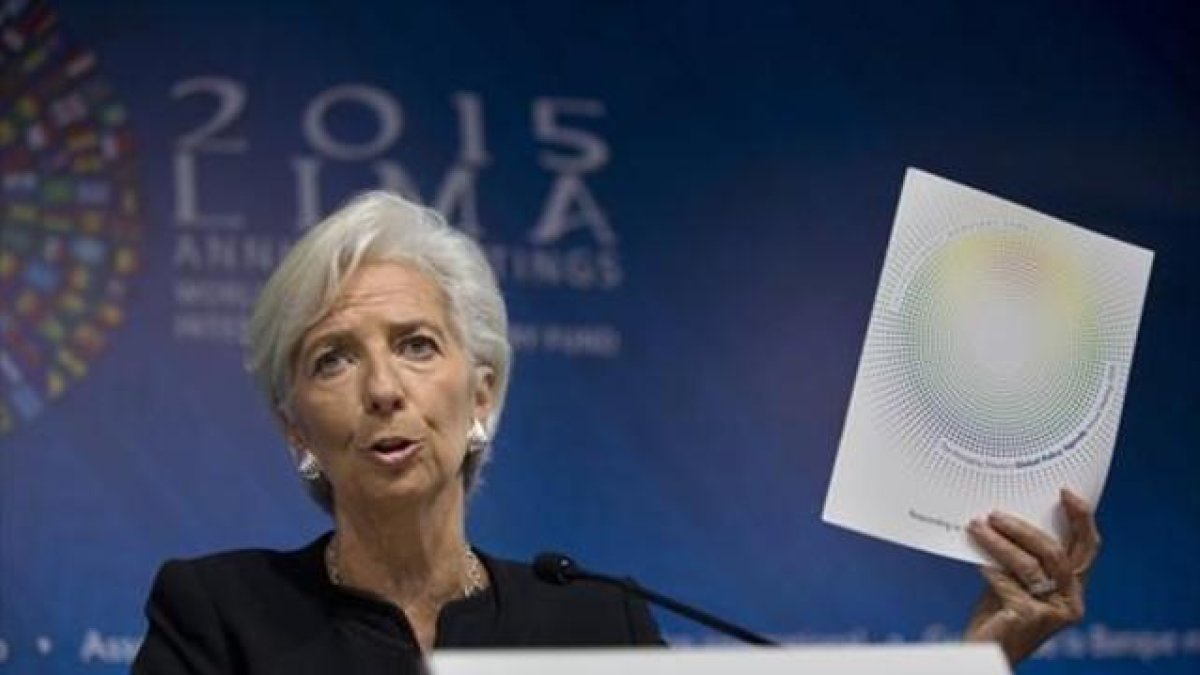 La directora gerente del FMI, Christine Lagarde.