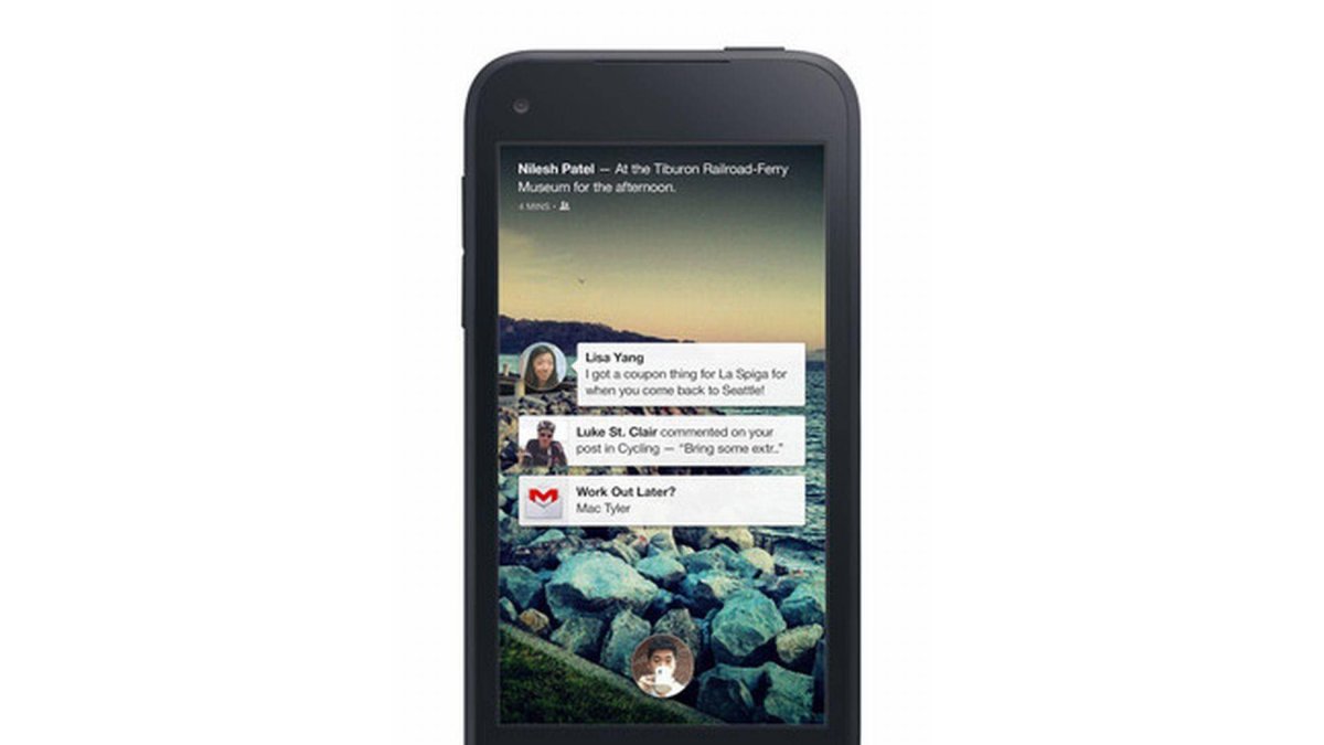 Aspecto de Facebook Home en un móvil Android.