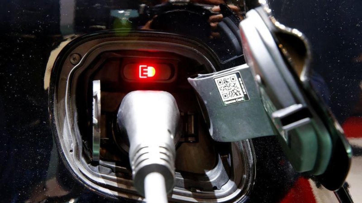 Recarga de un Smart eléctrico.