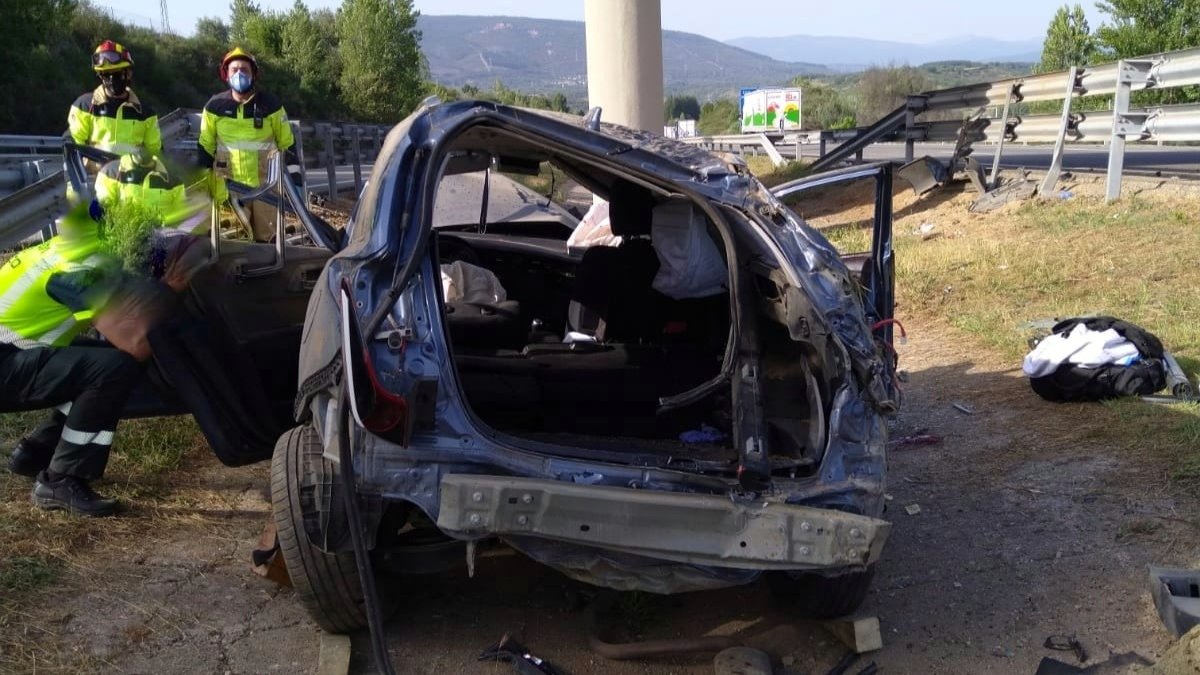 Estado del vehículo tras colisionar. DL