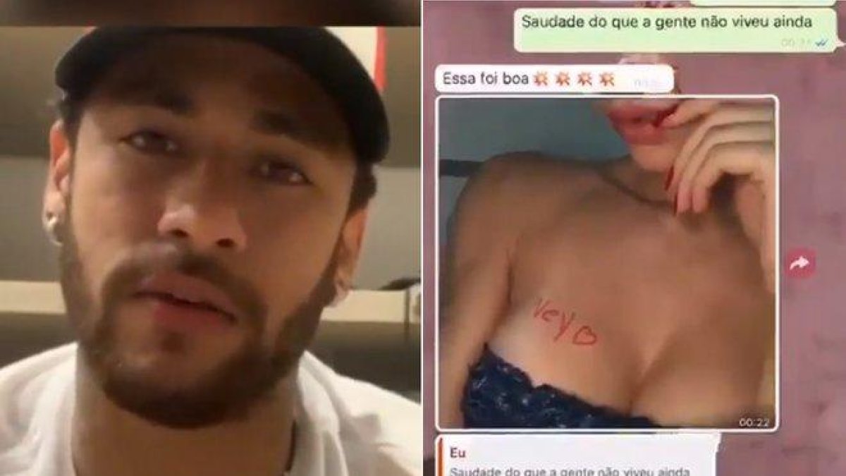 Neymar ha difundido los mensajes íntimos con la mujer que lo acusa de violación.
