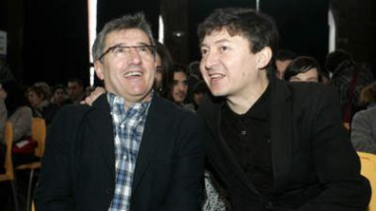 Francisco Fernández y Samuel Folgueral, candidatos del PSOE a León y Ponferrada.