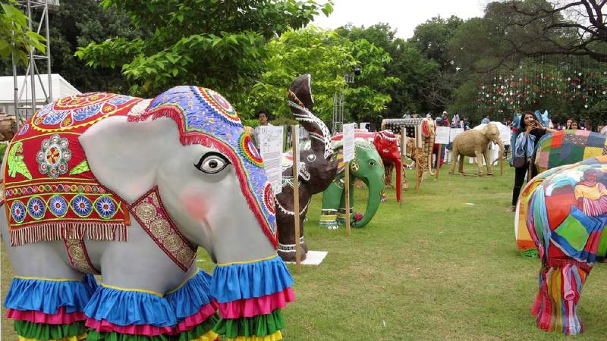 India rinde homenaje al elefante asiático con una exposición. ELENA GRANADOS