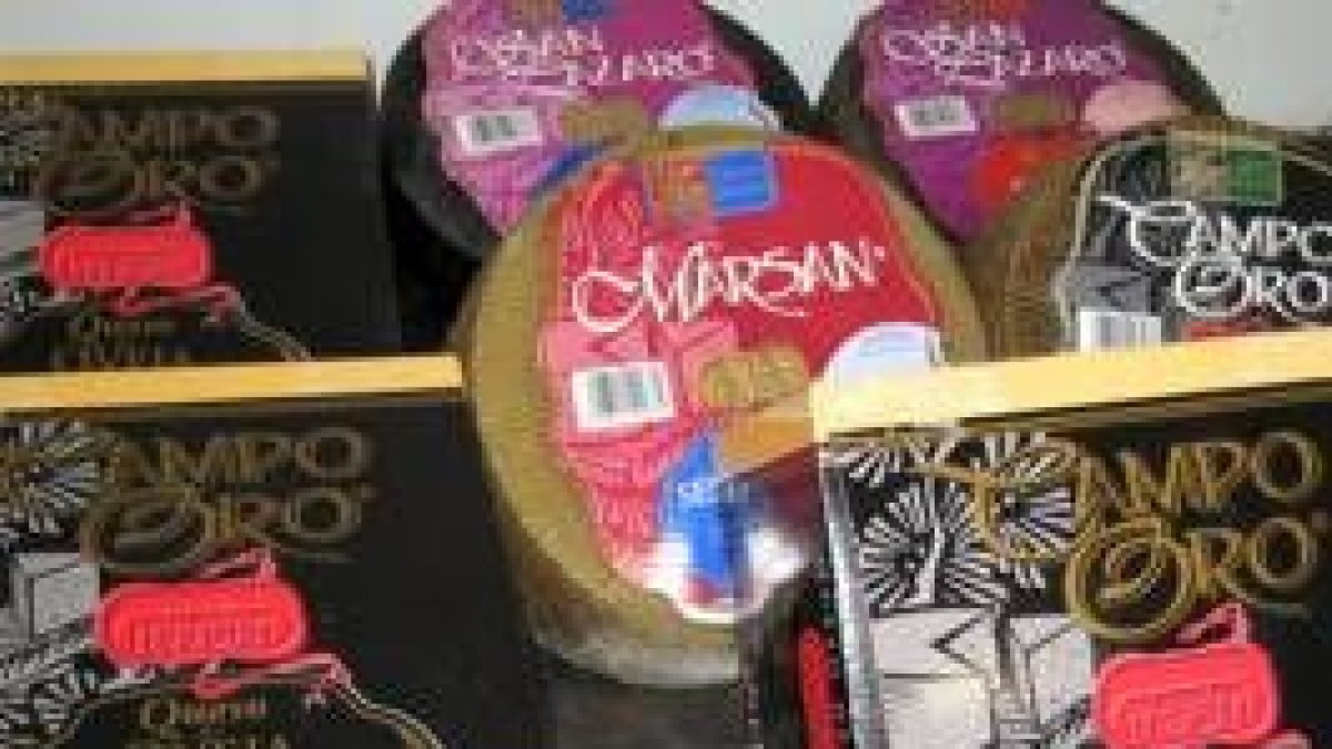 Varios de los quesos que distribuye Euroqués desde Ribaseca