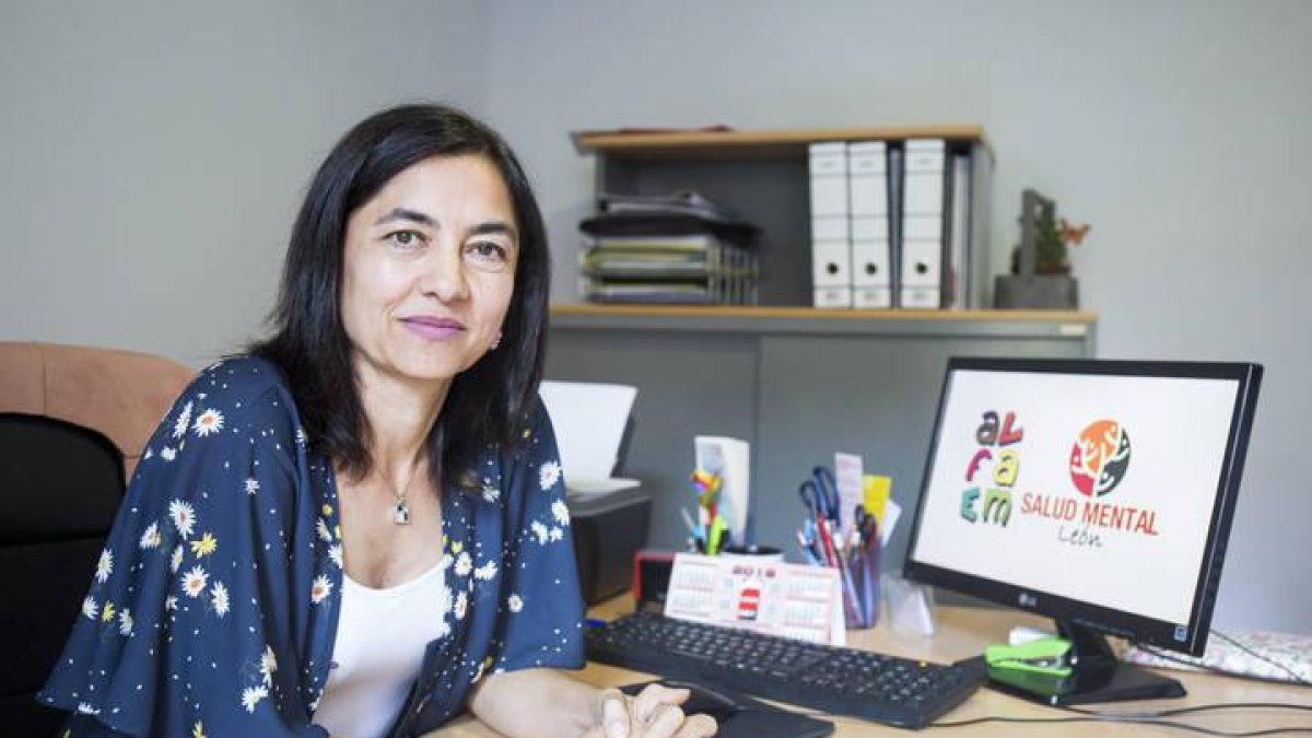 Rosa Conde, en la sede de Alfaem.