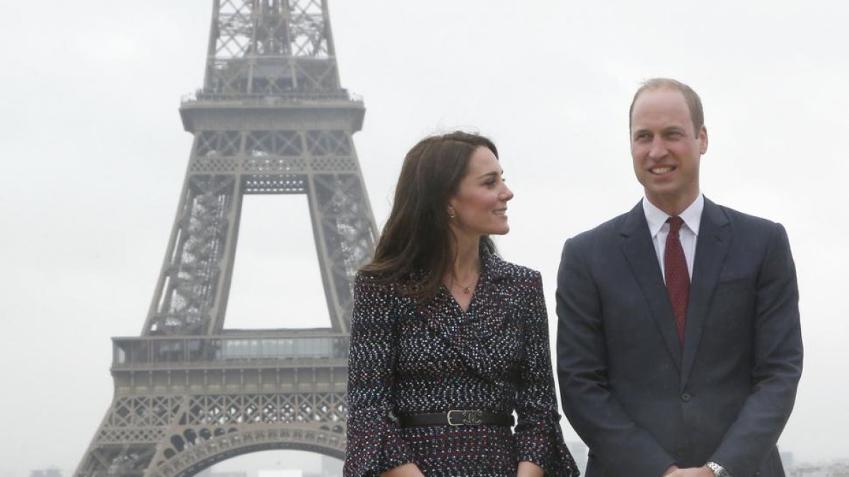 Los Duques de Cambridge en Paris.