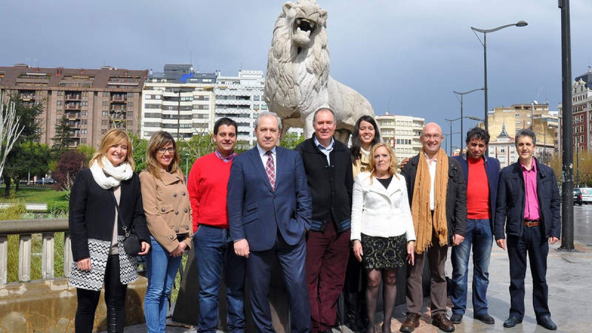 Candidatos al Ayuntamiento de León por la Unión del Pueblo Leonés
