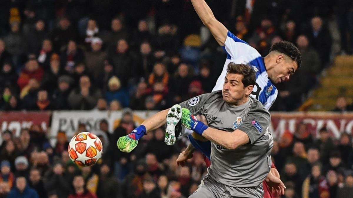 Casillas y Pepe, anoche en Roma.
