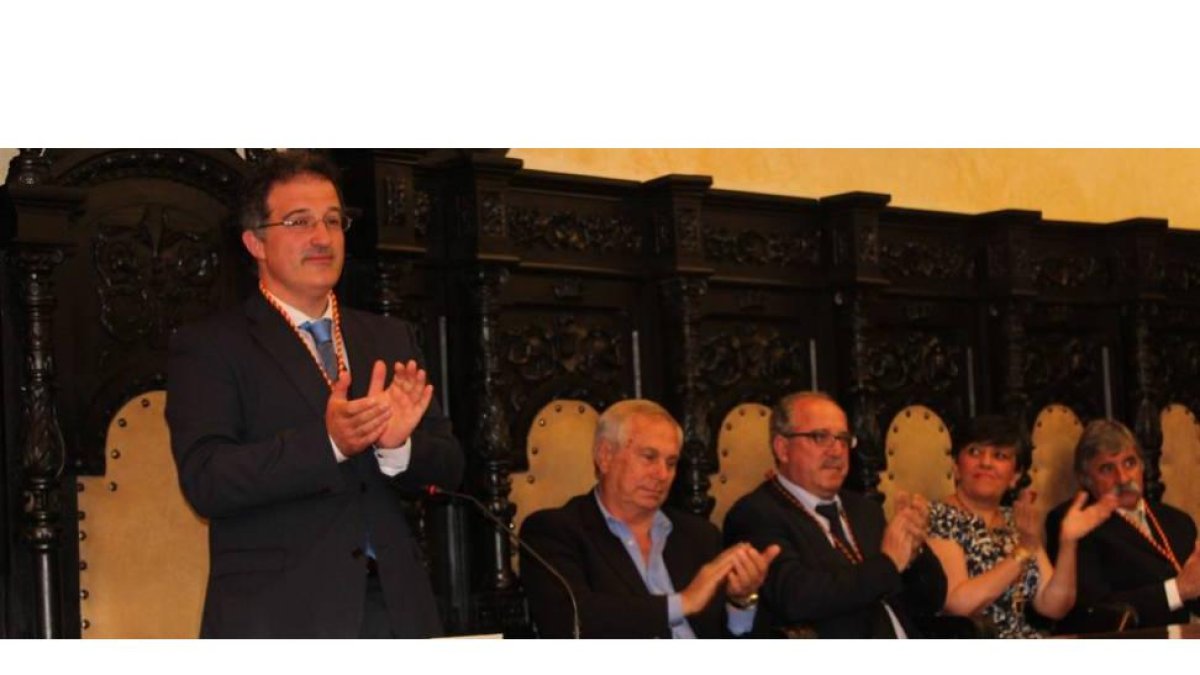 Arsenio García tras ser elegido alcalde de La Bañeza