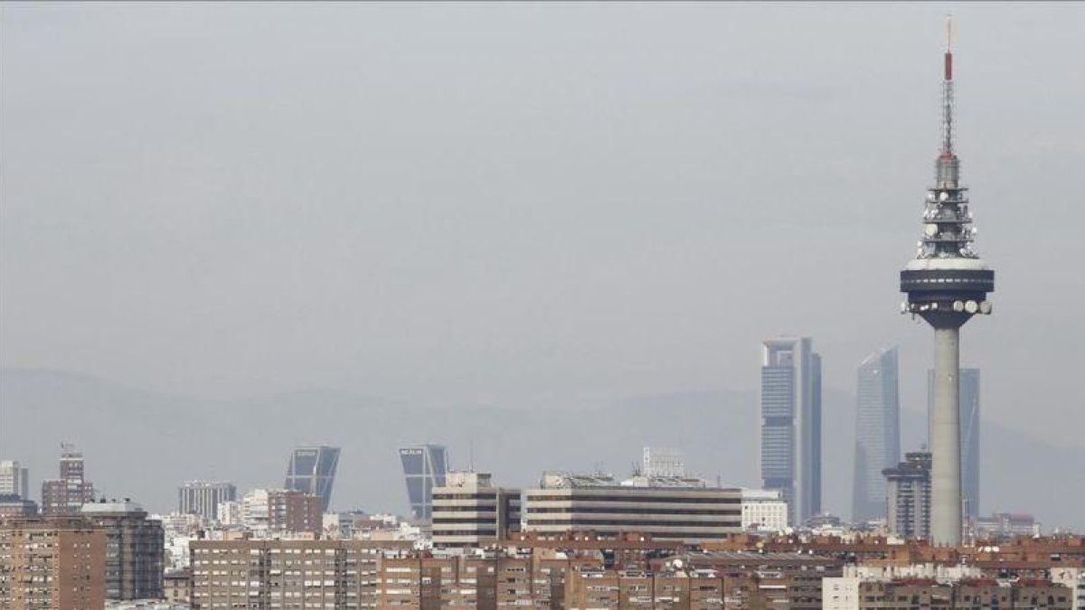 Contaminación en Madrid vista desde Vallecas.
