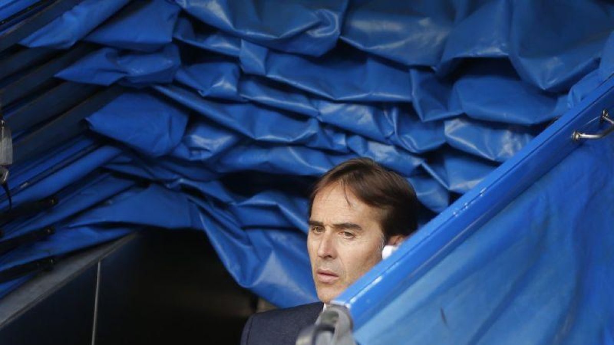 Julen Lopetegui, en la previa del Real Madrid-Levante.