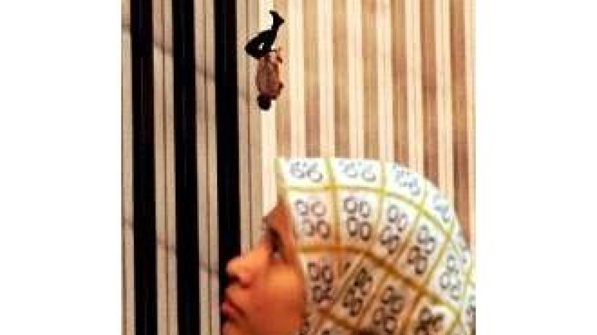 Una mujer observa una foto de las Torres Gemelas el día del atentado