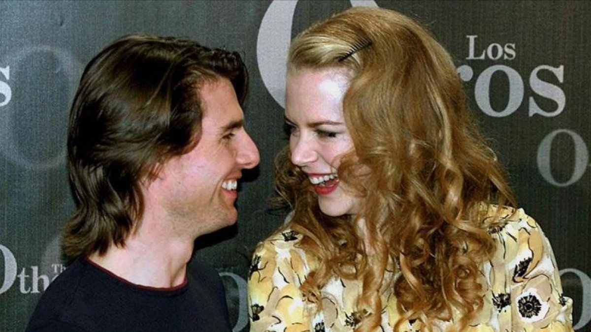 Tom Cruise y Nicole Kidman, en el 2000, cuando todavía eran pareja.