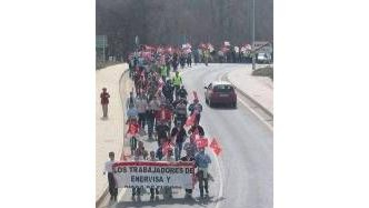 Imagen de una de las últimas manifestaciones a favor de Enervisa