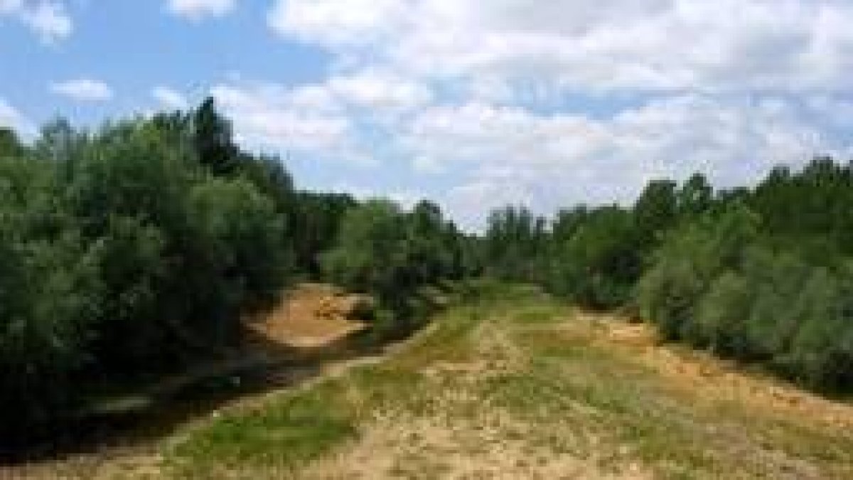El Duerna mostraba este aspecto a su paso por Miñambres de la Valduerna durante la sequía del 2005