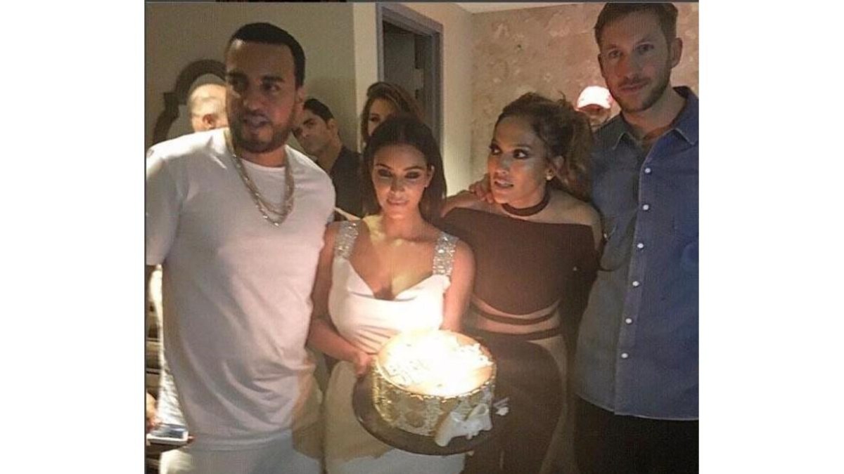 Jennifer Lopez celebra sus 47 años con Kim Kardashian, Calvin Harris, Cristiano Ronaldo e Iggy Azalea.