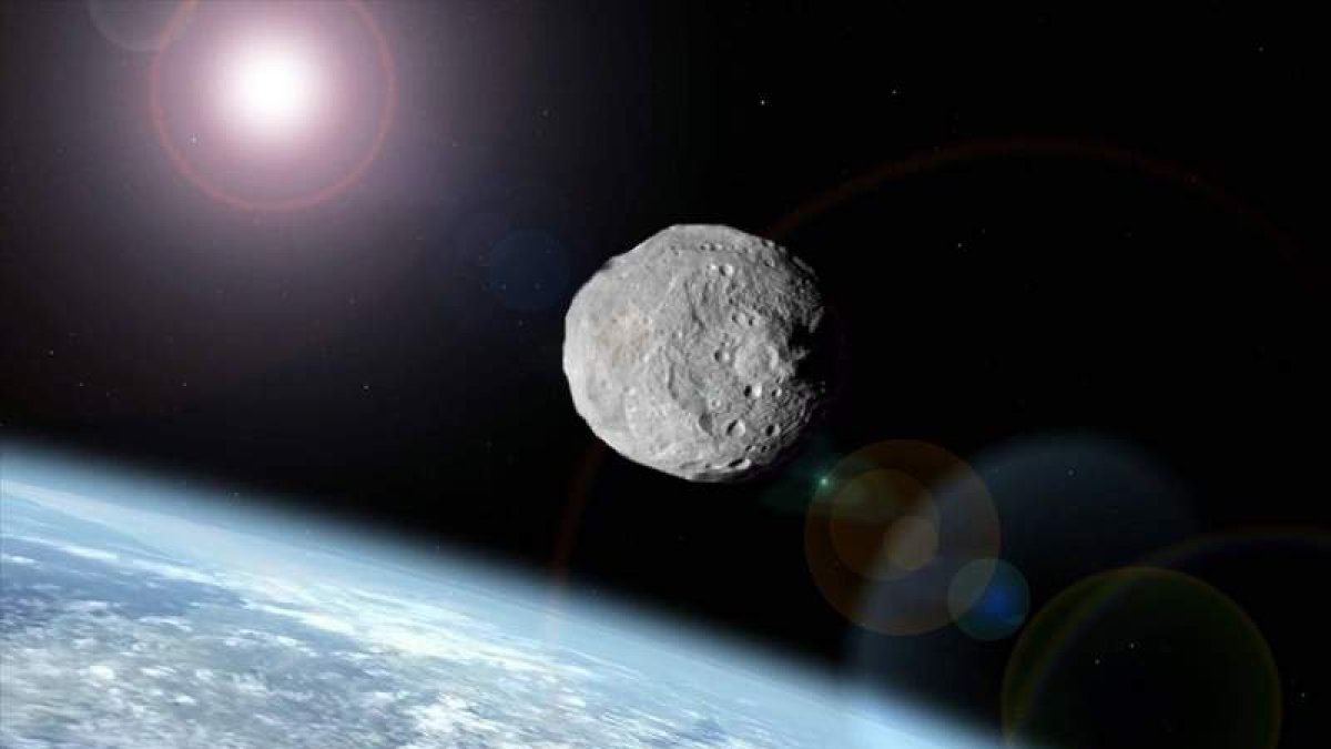 Imagen de un asteroide aproximándose a la Tierra. DL