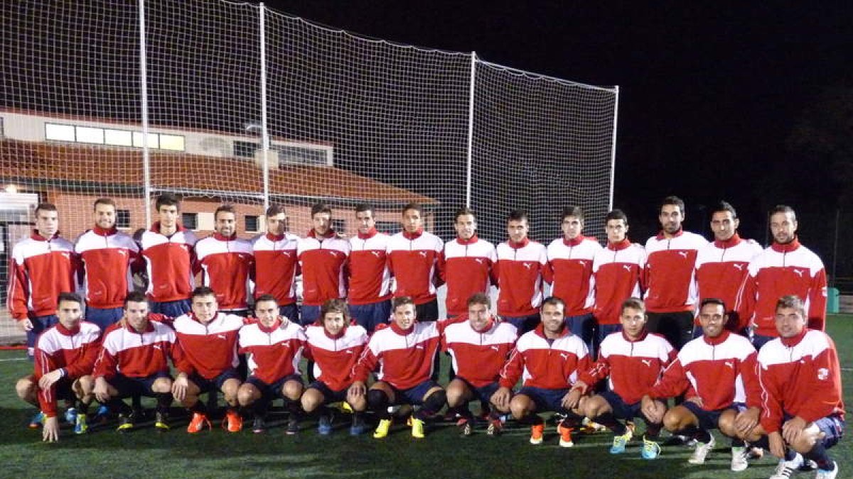 La selección autonómica en su primer entrenamiento.