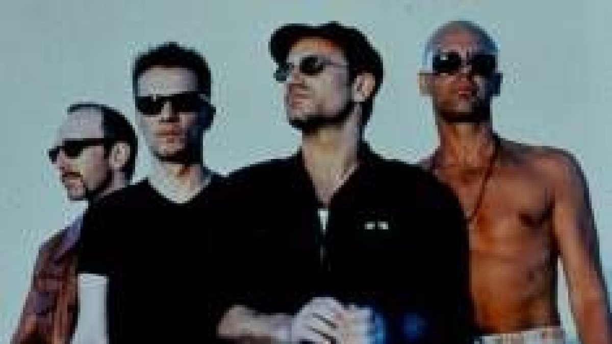 Los cuatro integrantes de la mítica banda irlandesa U2